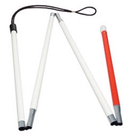 White Folding Walking Stick, Your Local Mobility Experts