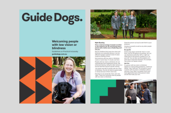 Tips on welcoming people with low vision or blindness