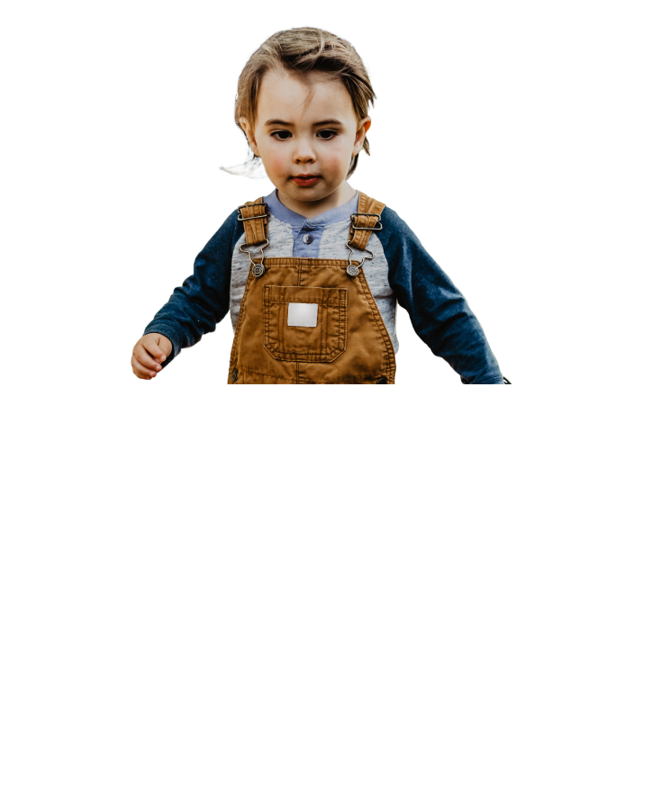 young boy using a cane