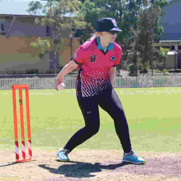 Zara is trying the blind cricket