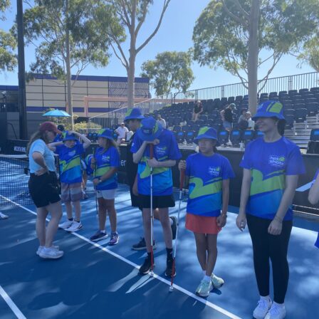 Blind Tennis a hit at Aus Open All Abilities Day