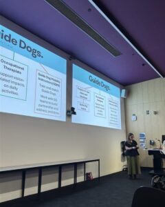 Bridie presenting her project. 