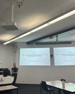 Ella presenting her project. 