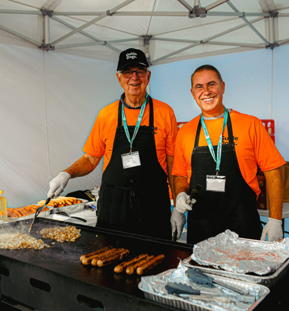 Sausage sizzle for Guide Dogs community fair