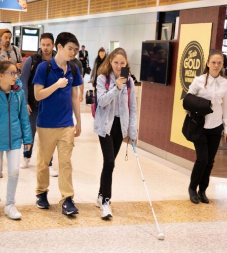 Young Clients develop independent airline travel skills in school holiday program