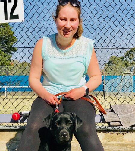 Young client raising funds to give back to Guide Dogs