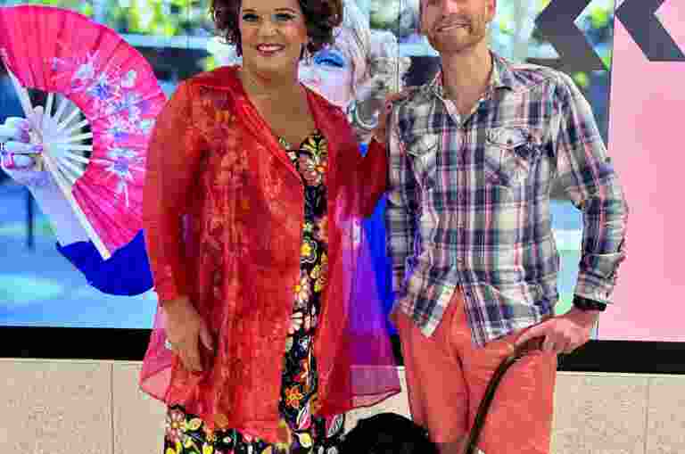 Dolly Diamond and Daniel Searle in the St Leonards office