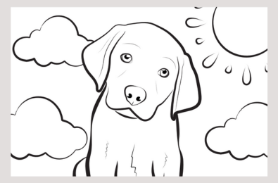 Colouring in sheet - easy.