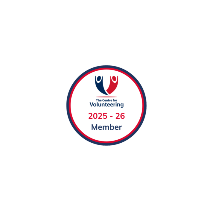 The Centre for Volunteering 2025 to 2026 member badge.