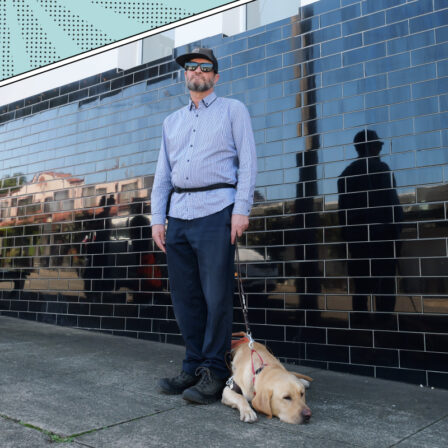 Safety, functionality and emotional wellbeing; the best parts about having a Guide Dog: Brian and Guide Dog, Quanti.