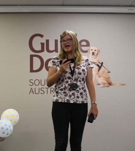 Clients sing in the New Year