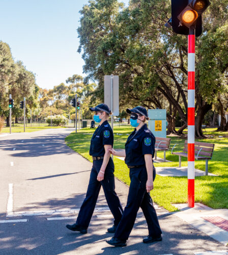 Guide Dogs collaborating with SAPOL and Adelaide Fringe for Human Guide Training.