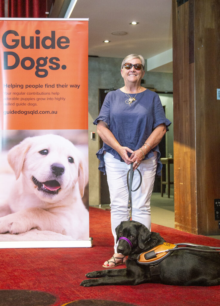 Susan Bolton-Wood and Guide Dog Vegas.