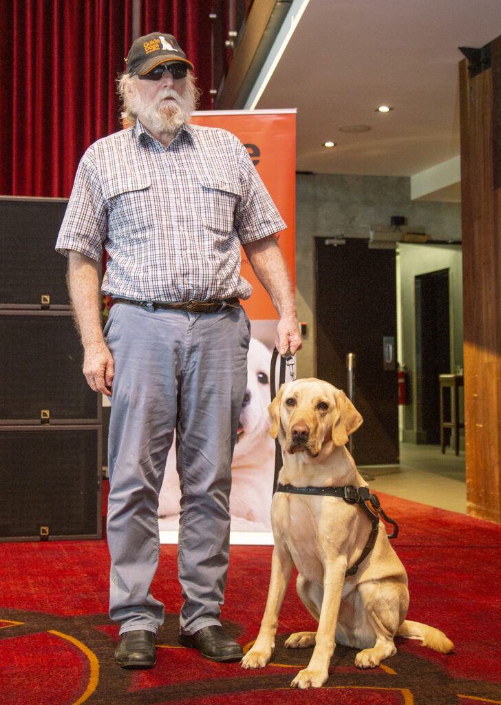 Dave Byars and Guide Dog Harvey.