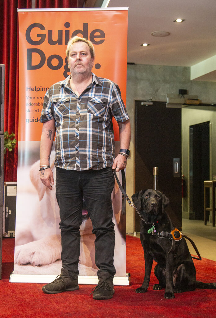 Tom Moshage and Guide Dog Vesna.