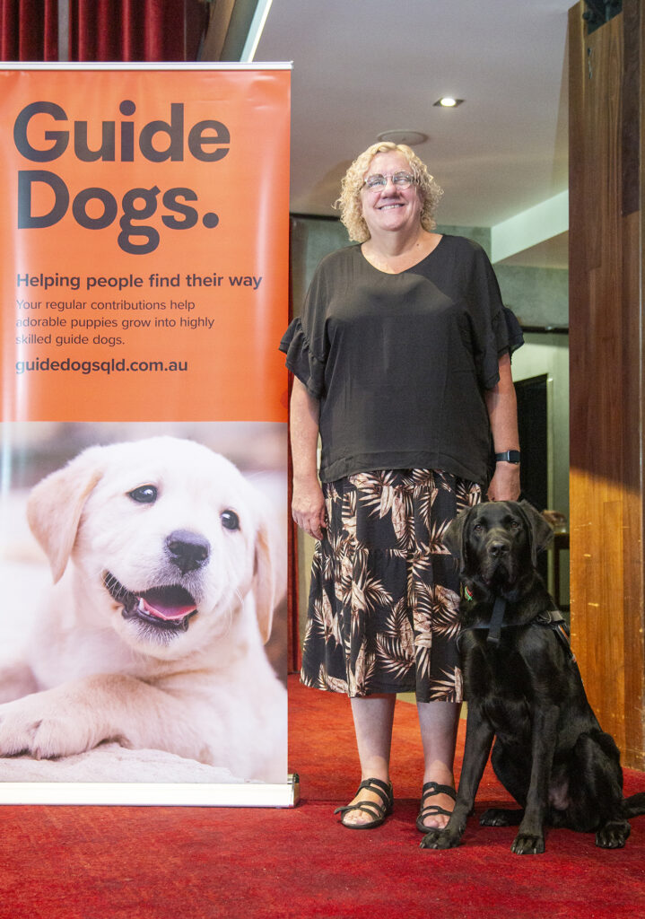 Yvonne Vesely and Guide Dog Pauly.