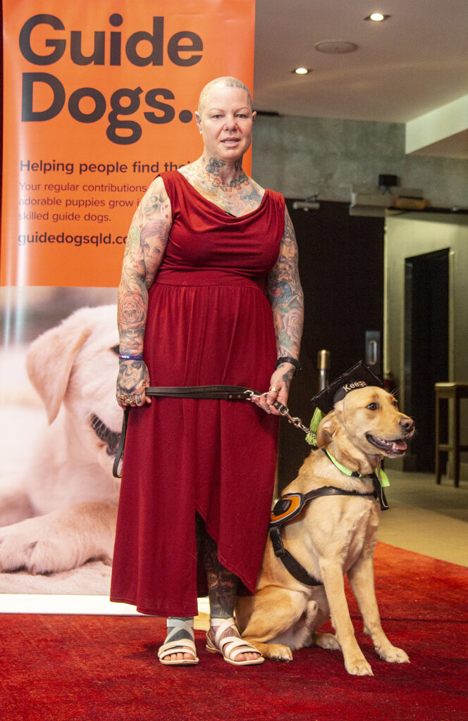 Janice Whittle and Guide Dog Keegan.