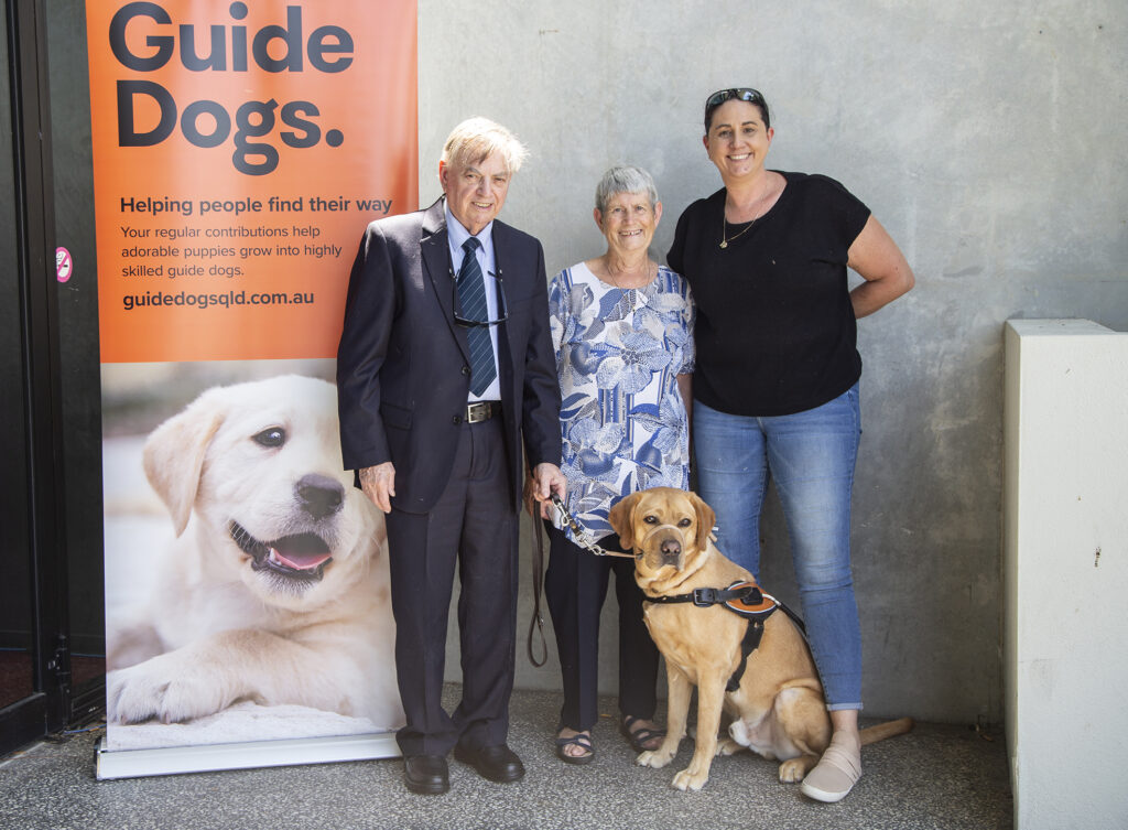 Mike Kingham with Joy Kefford and friend.