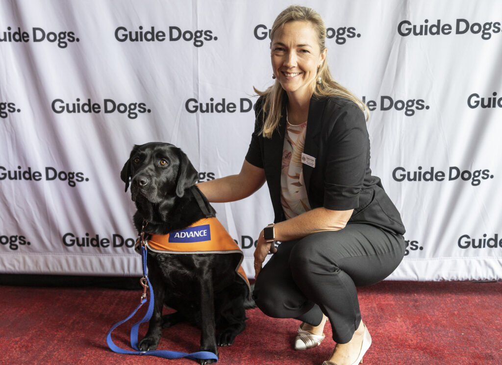 Susanna Rosetto and Trainee Support Dog Kobe.