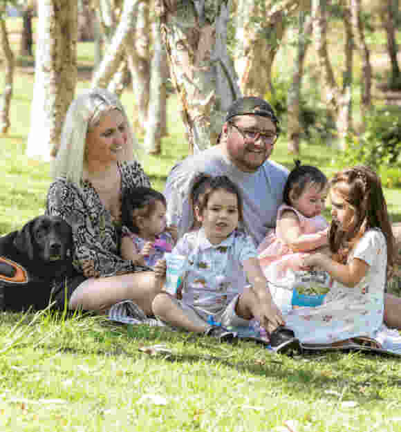 Ebony and her family