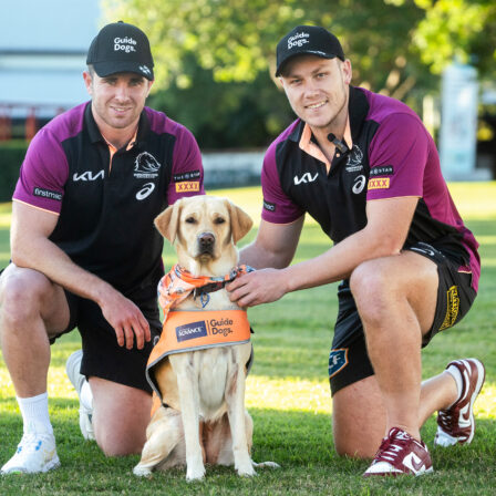 Brisbane Broncos join the pack to kick off PAWGUST 2024
