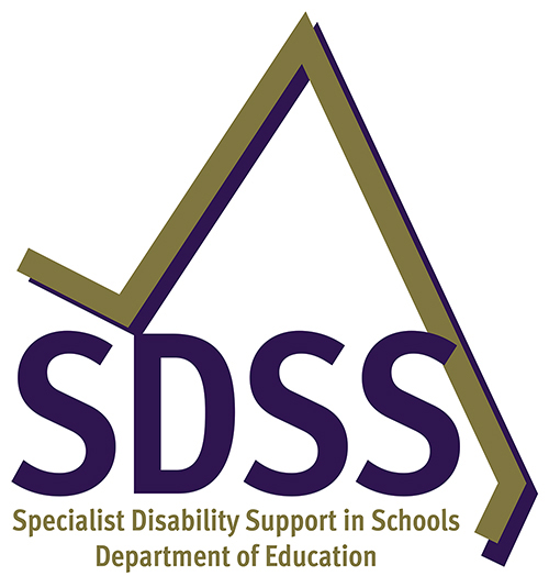 The logo for the SDSS. Specialist Disability Support in Schools Department of Education.