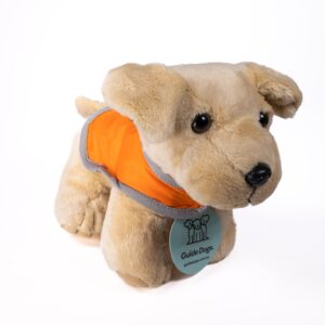 Plush Standing Puppy with Coat