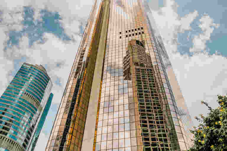 Image shows Gold Tower in Brisbane QLD