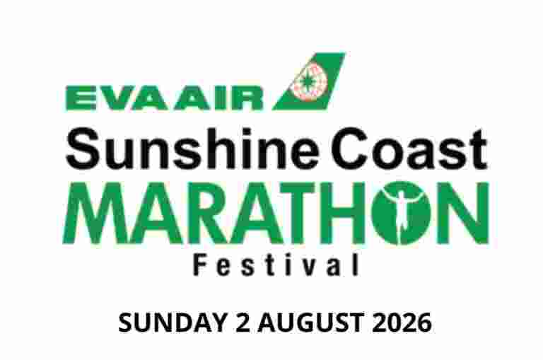 The logo for the Sunshine Coast Marathon Festival.